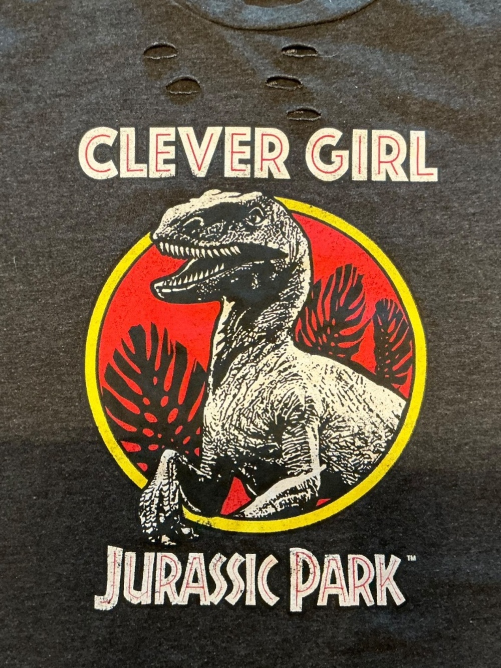 Jurassic Park “Clever Girl” Distressed Tank Top
